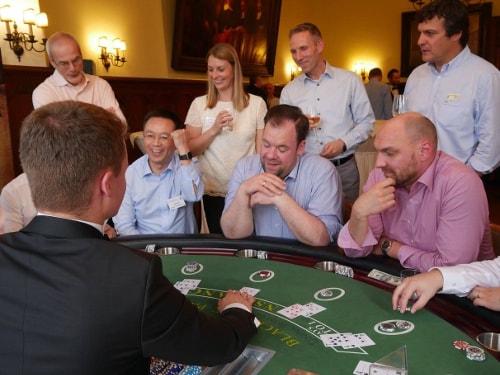 Unser mobiles Casino Event wurde als Teambildungsmaßnahme durchgeführt 